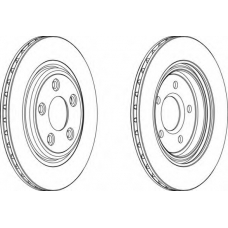 DDF1108C FERODO Тормозной диск