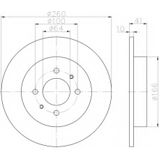 8DD 355 114-951 HELLA Тормозной диск