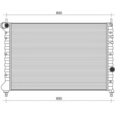 350213108600 MAGNETI MARELLI Радиатор, охлаждение двигателя