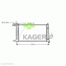 31-0785 KAGER Радиатор, охлаждение двигателя