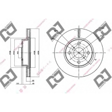 BD1430 DJ PARTS Тормозной диск