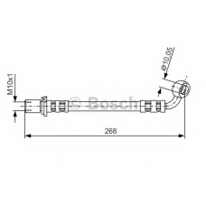 1 987 481 130 BOSCH Тормозной шланг