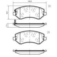 K640900 Vema Комплект тормозных колодок, дисковый тормоз