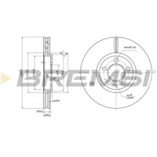 DBB221V BREMSI Тормозной диск