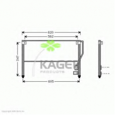 94-5243 KAGER Конденсатор, кондиционер