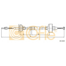 10.3143 COFLE Трос, управление сцеплением
