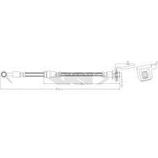 340652 SPIDAN Тормозной шланг