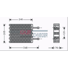 8714801 KUHLER SCHNEIDER Испаритель, кондиционер