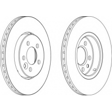 DDF1080-1 FERODO Тормозной диск