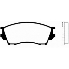 J PA-382AF JAPANPARTS Комплект тормозных колодок, дисковый тормоз