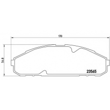 P 56 072 BREMBO Комплект тормозных колодок, дисковый тормоз