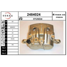 2484024 EAI Тормозной суппорт