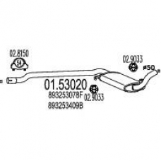01.53020 MTS Средний глушитель выхлопных газов