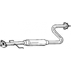 280-045 BOSAL Средний глушитель выхлопных газов