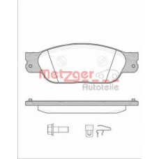 0731.00 METZGER Комплект тормозных колодок, дисковый тормоз