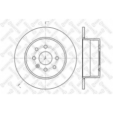 6020-3619-SX STELLOX Тормозной диск