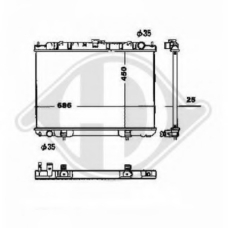 8608503 DIEDERICHS Радиатор, охлаждение двигателя