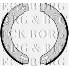 BBS6184 BORG & BECK Комплект тормозных колодок