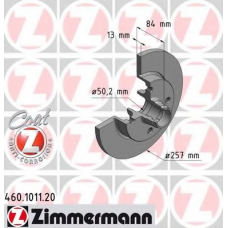 460.1011.20 ZIMMERMANN Тормозной диск