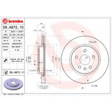 09.A972.11 BREMBO Тормозной диск