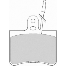 FD6405A NECTO Комплект тормозных колодок, дисковый тормоз