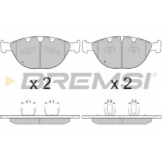 BP3095 BREMSI Комплект тормозных колодок, дисковый тормоз