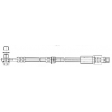 FHY3210 FERODO Тормозной шланг