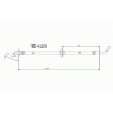 1 987 481 055 BOSCH Тормозной шланг