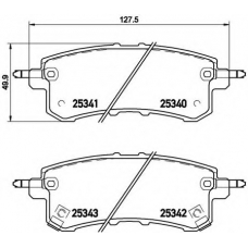 P 56 082 BREMBO Комплект тормозных колодок, дисковый тормоз