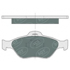 SP 363 PR SCT Комплект тормозных колодок, дисковый тормоз