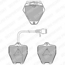 LP1024 DELPHI Комплект тормозных колодок, дисковый тормоз