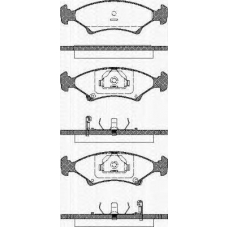 8110 18006 TRISCAN Комплект тормозных колодок, дисковый тормоз