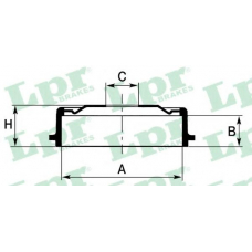 7D0539 LPR Тормозной барабан