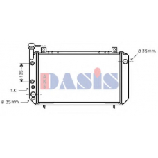 071210N AKS DASIS Радиатор, охлаждение двигателя