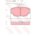 GDB114 TRW Комплект тормозных колодок, дисковый тормоз