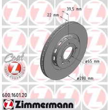 600.1601.20 ZIMMERMANN Тормозной диск