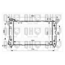 QER2556 QUINTON HAZELL Радиатор, охлаждение двигателя