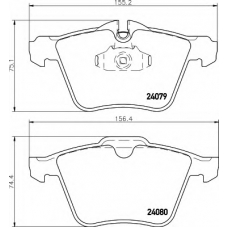 8DB 355 006-891 HELLA Комплект тормозных колодок, дисковый тормоз