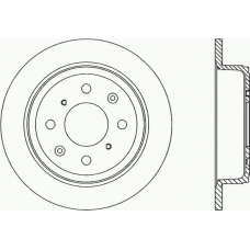 BDA1205.10 OPEN PARTS Тормозной диск