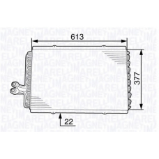 350203708000 MAGNETI MARELLI Конденсатор, кондиционер