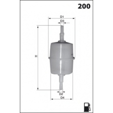 ELE1990B12 MECAFILTER Топливный фильтр