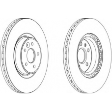 DDF1680-1 FERODO Тормозной диск