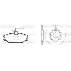 83083.00 WOKING Комплект тормозов, дисковый тормозной механизм