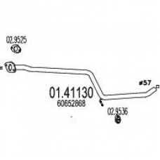 01.41130 MTS Труба выхлопного газа