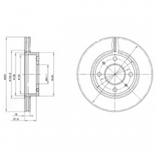 BG2565 DELPHI Тормозной диск