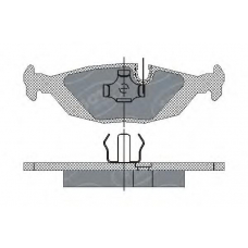 SP 147 SCT Комплект тормозных колодок, дисковый тормоз