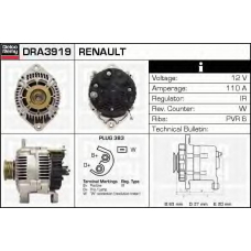 DRA3919 DELCO REMY Генератор