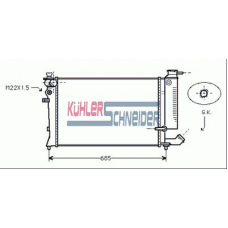 1500411 KUHLER SCHNEIDER Радиатор, охлаждение двигател
