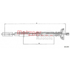 10.339 METZGER Трос, управление сцеплением