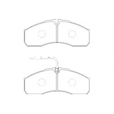 WBP29160A WAGNER LOCKHEED Комплект тормозных колодок, дисковый тормоз